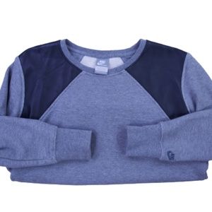 Nike Crewneck with Faux Leather Details